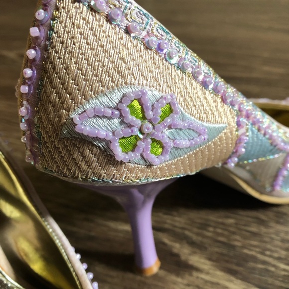 Vintage Beaded Floral Heels - Picture 12 of 17